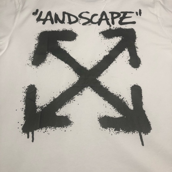 off white landscape tee